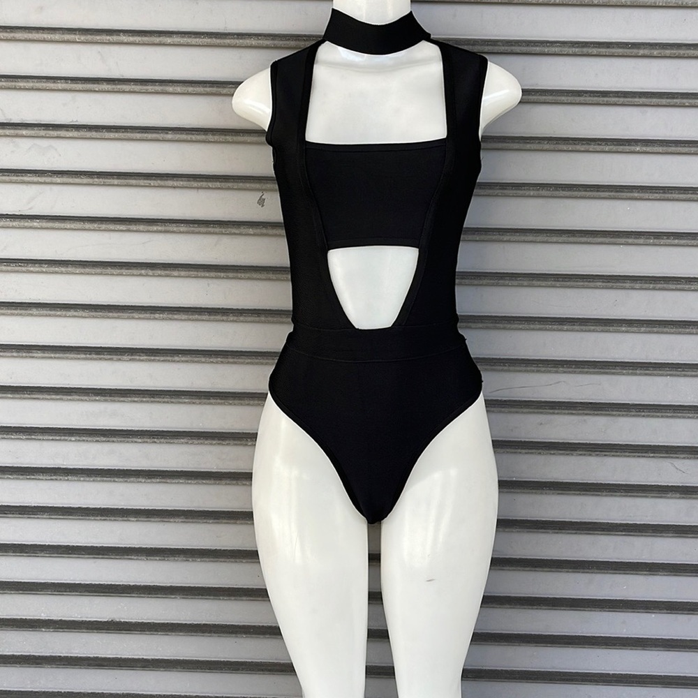 Dash Black Bodysuit Size S